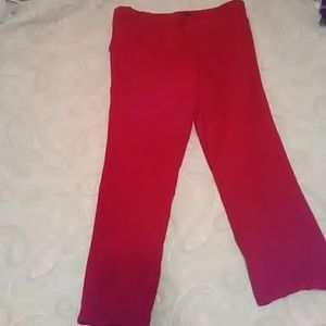 Size 22w red stretch skinny pants.